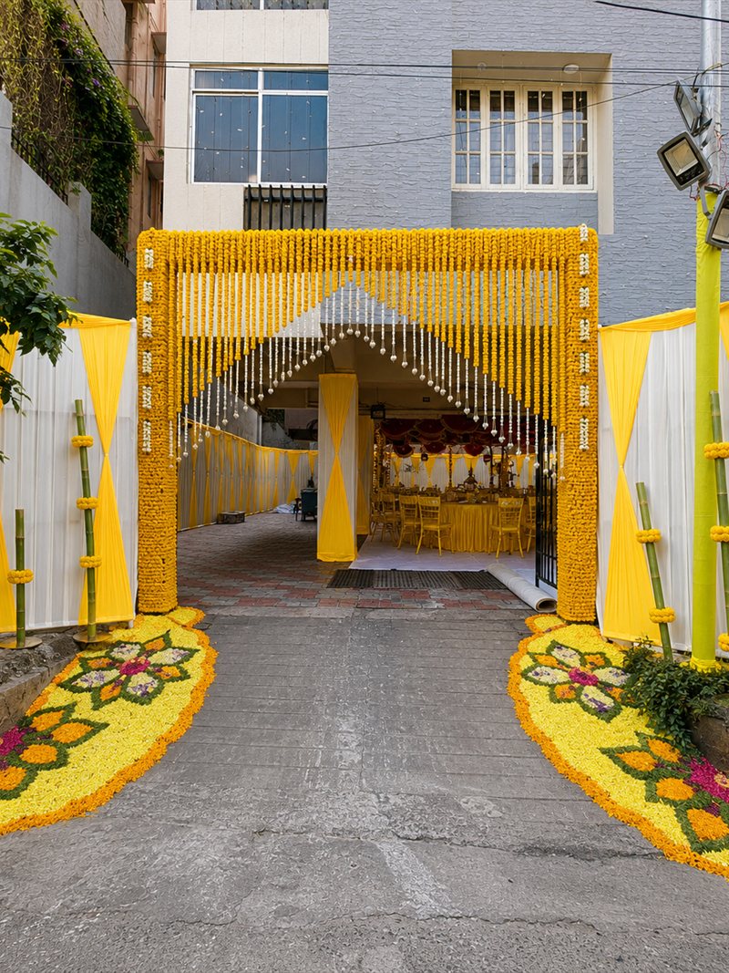 Housewarming entrance decor