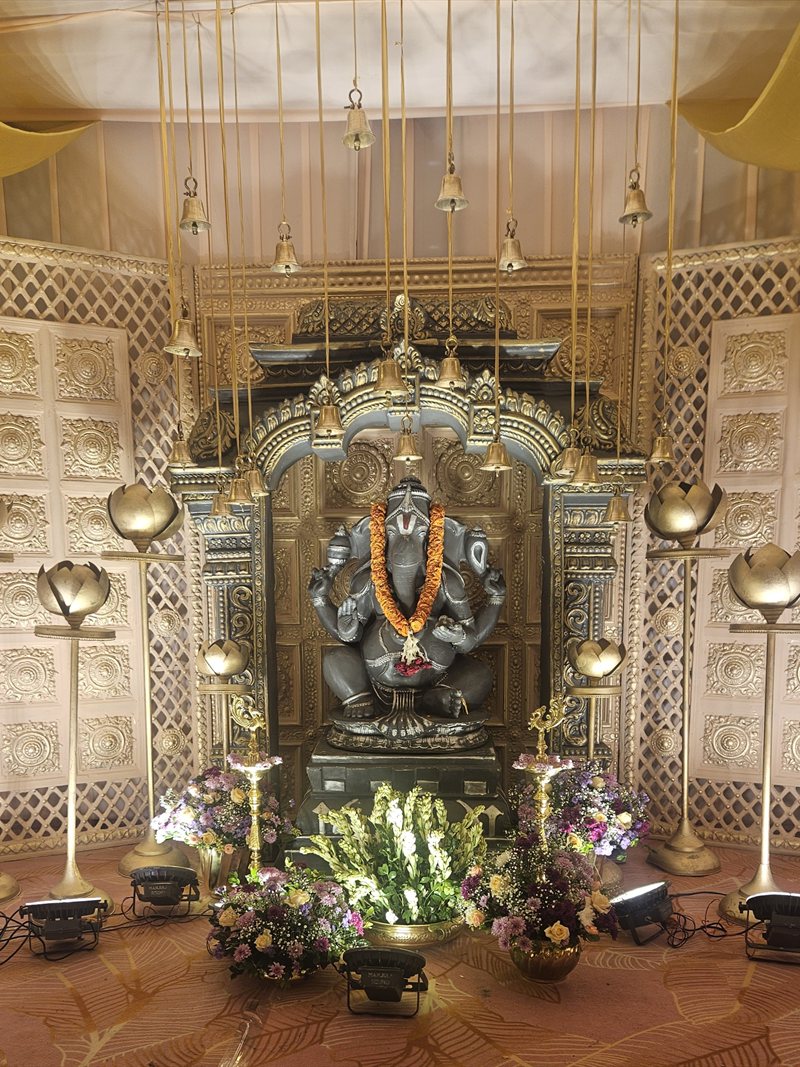 Puja ceremony decor